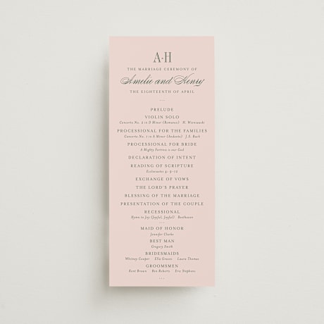 Wedding Programs