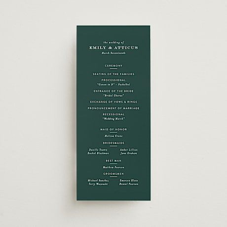 Wedding Programs