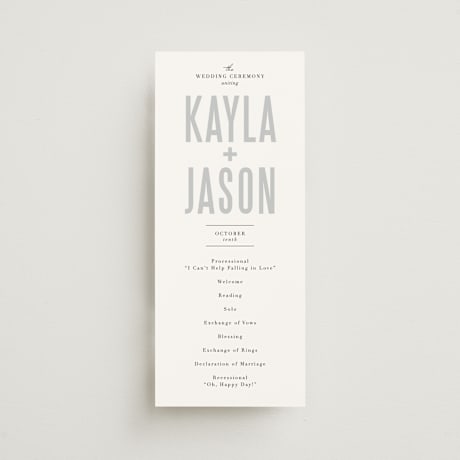 Wedding Programs
