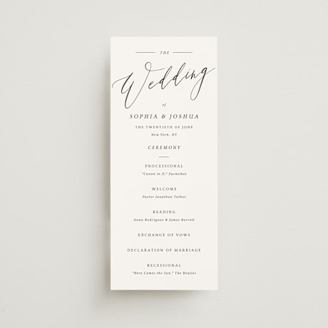 Wedding Programs