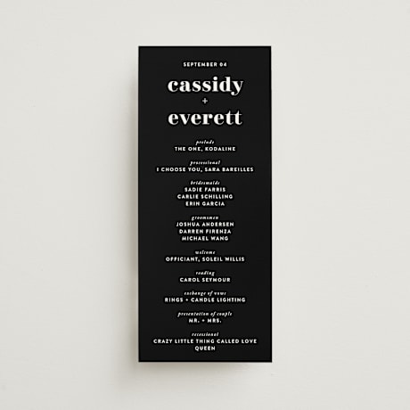Wedding Programs