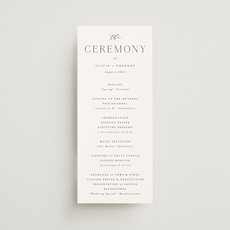 Wedding Programs