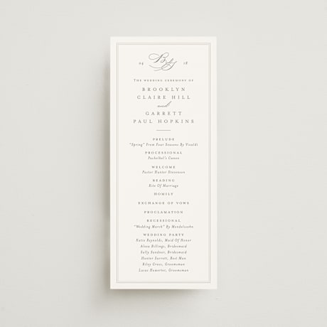 Wedding Programs