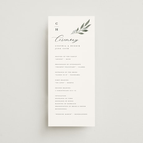 Wedding Programs