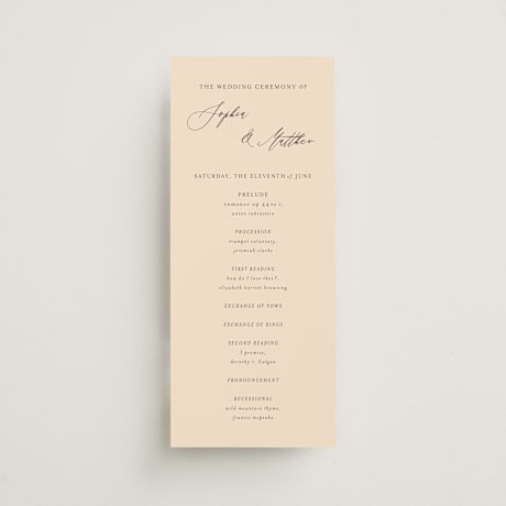 Wedding Programs