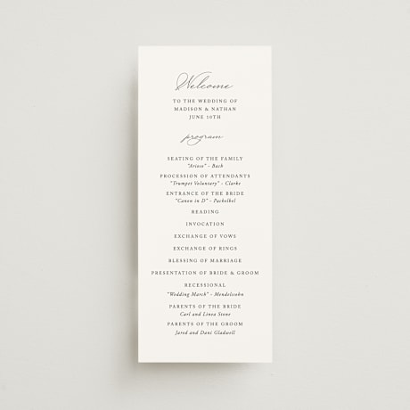 Wedding Programs