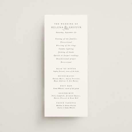 Wedding Programs
