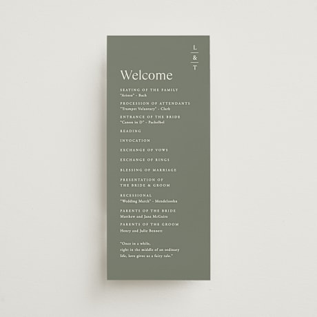 Wedding Programs