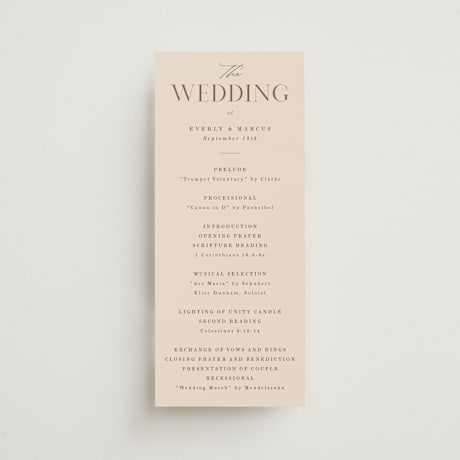 Wedding Programs