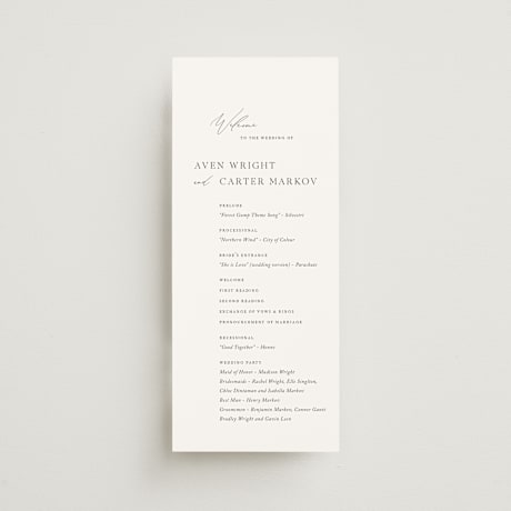 Wedding Programs