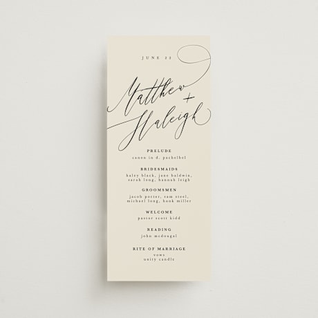 Wedding Programs