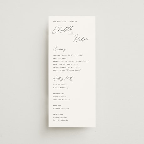 Wedding Programs