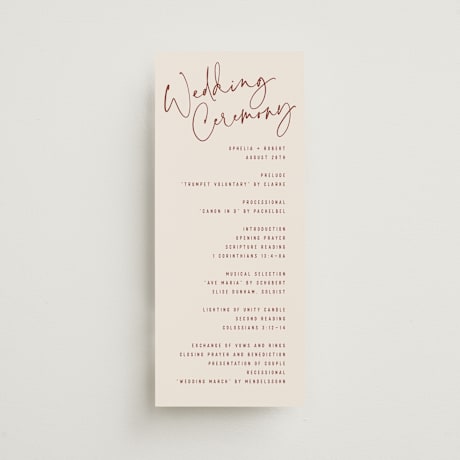 Wedding Programs