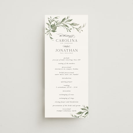 Wedding Programs