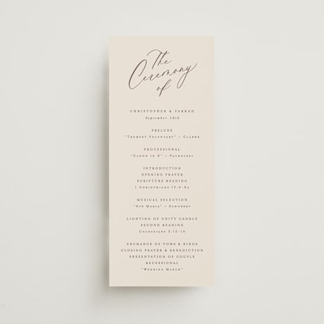 Wedding Programs