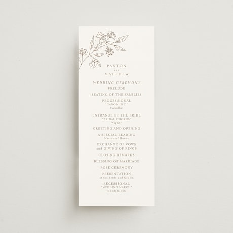 Wedding Programs
