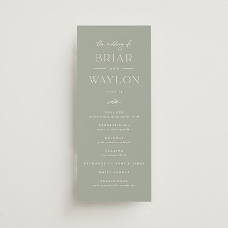 Wedding Programs
