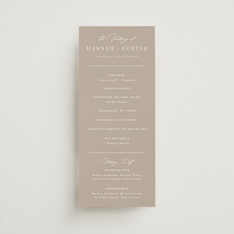 Wedding Programs