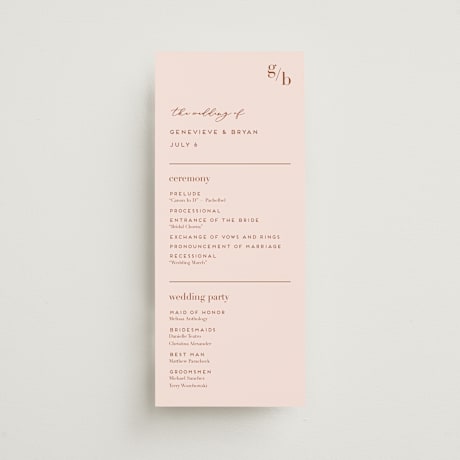 Wedding Programs