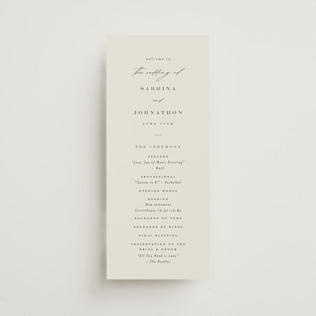 Wedding Programs