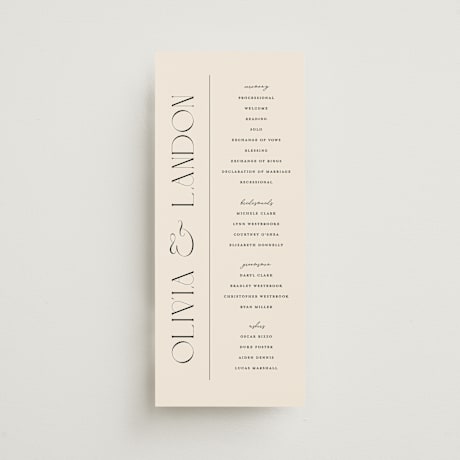 Wedding Programs
