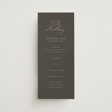 Wedding Programs