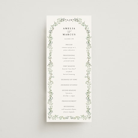 Wedding Programs