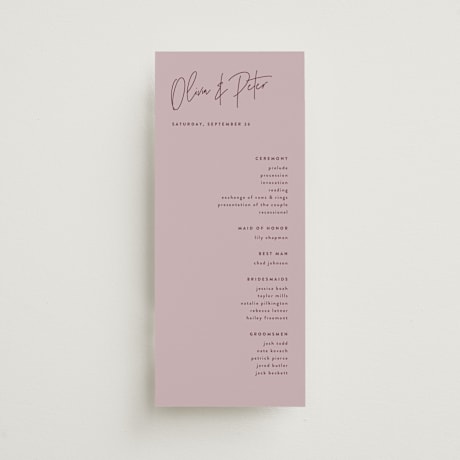 Wedding Programs