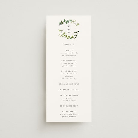 Wedding Programs