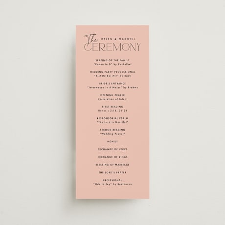 Wedding Programs