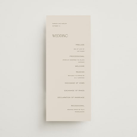 Wedding Programs