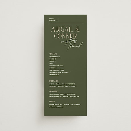 Wedding Programs