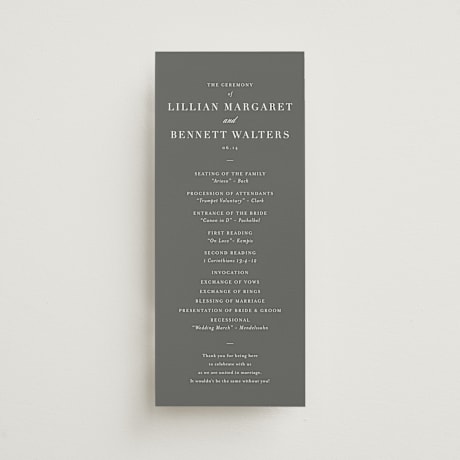 Wedding Programs