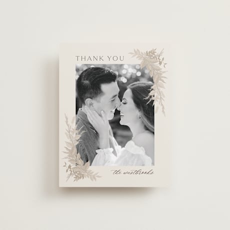 Flat Wedding Thank You Cards