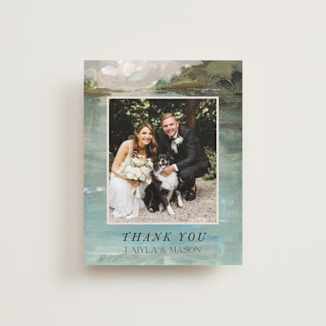 Flat Wedding Thank You Cards