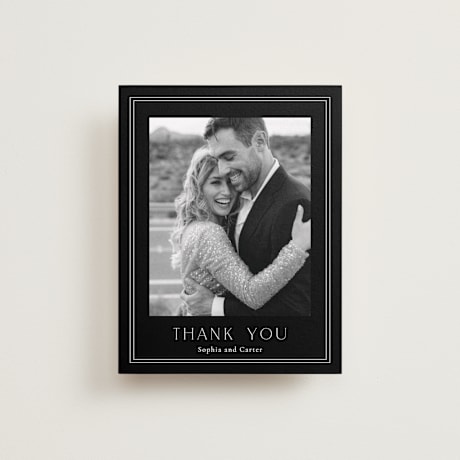 Flat Wedding Thank You Cards