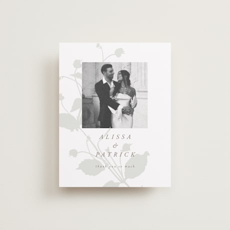 Flat Wedding Thank You Cards