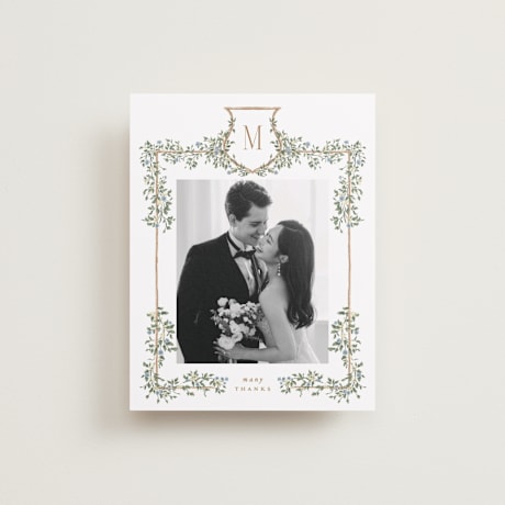 Flat Wedding Thank You Cards