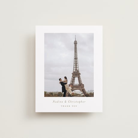 Flat Wedding Thank You Cards