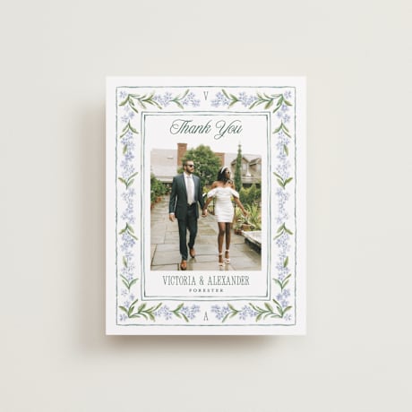 Flat Wedding Thank You Cards