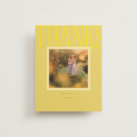 Flat Wedding Thank You Cards