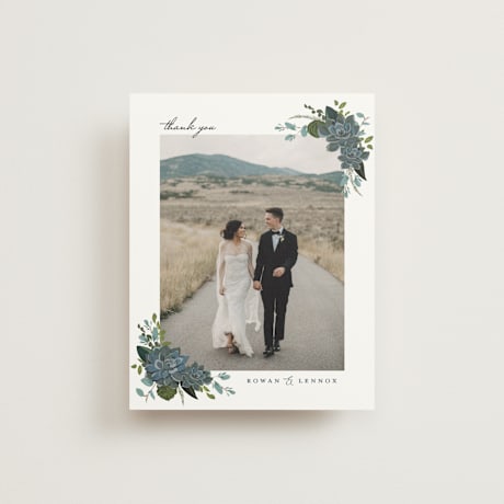 Flat Wedding Thank You Cards