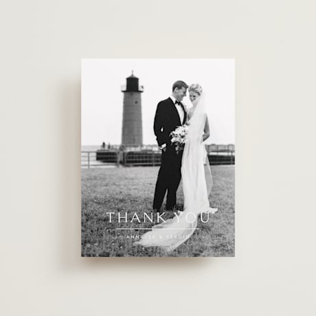 Flat Wedding Thank You Cards