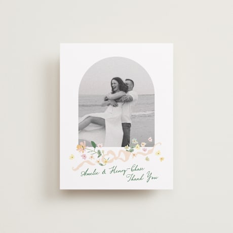 Flat Wedding Thank You Cards