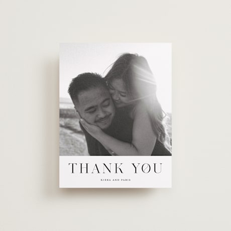 Flat Wedding Thank You Cards