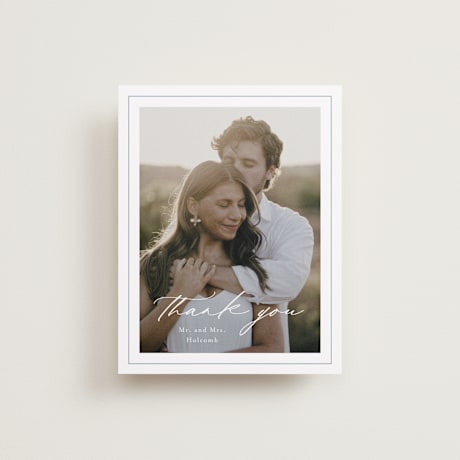 Flat Wedding Thank You Cards