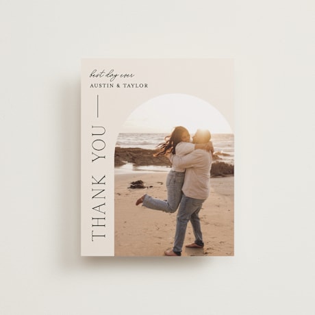 Flat Wedding Thank You Cards