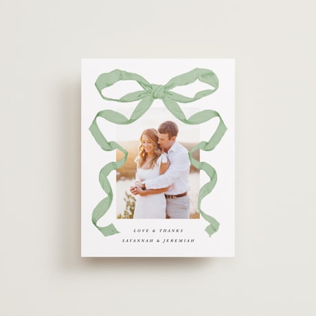 Flat Wedding Thank You Cards