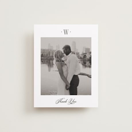 Flat Wedding Thank You Cards