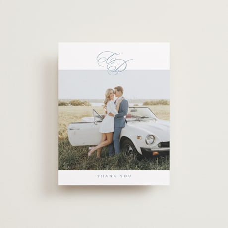 Flat Wedding Thank You Cards